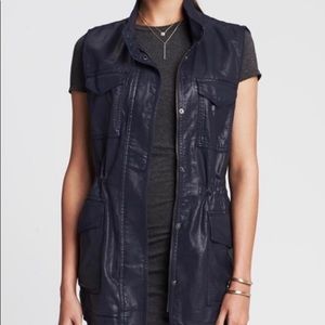 Banana Republic Coated Military Vest